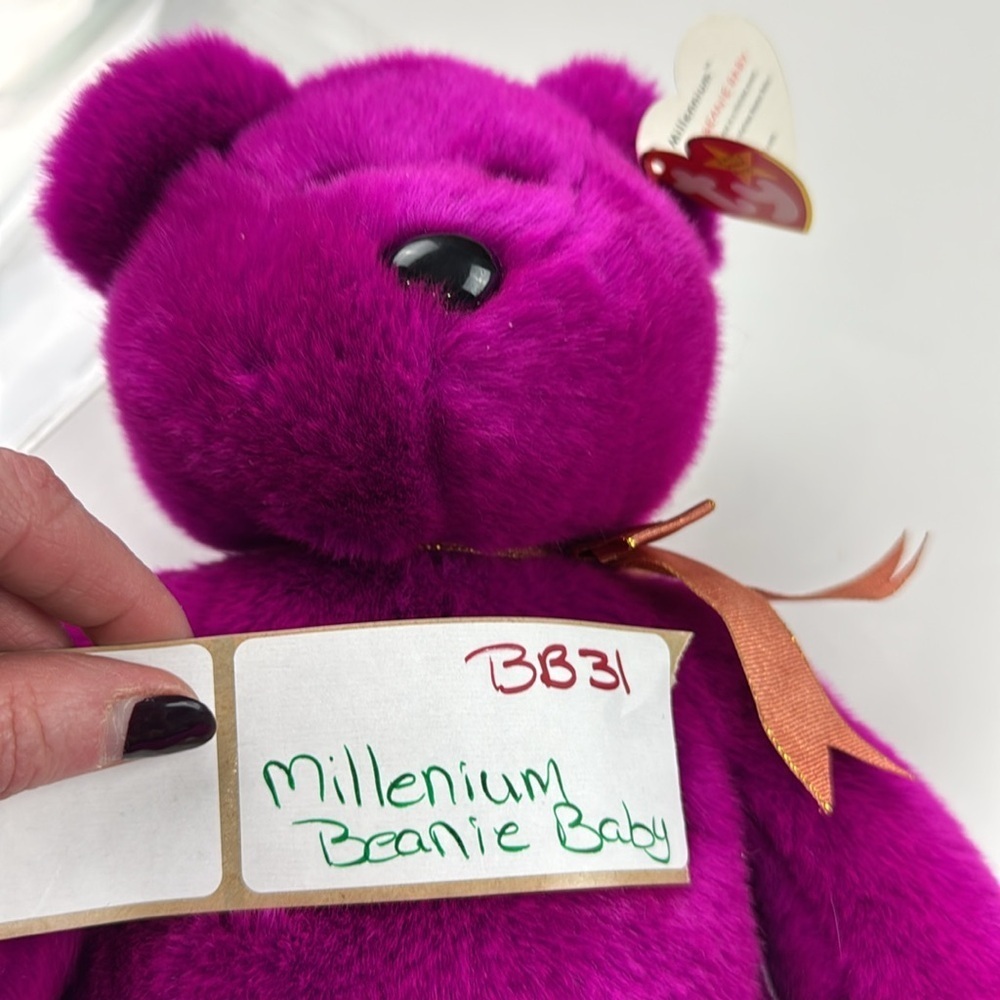 Ty Beanie Buddies Collection 2000 Millenium Bear - Picture 9 of 9